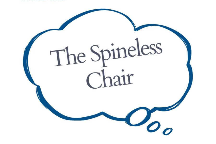The spineless chair
